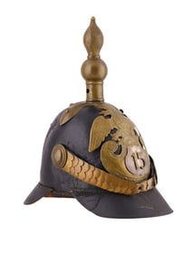 A RARE RUSSIAN M1844 15TH IMPERIAL INFANTRY REGIMENT TROOPER HELMET