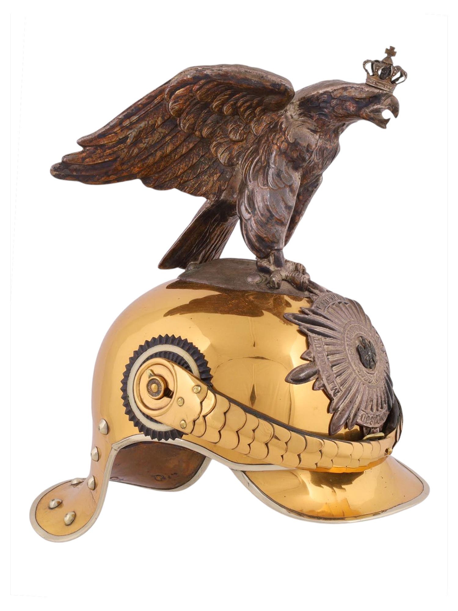 GERMAN CEREMONIAL HELMET, PICKELHAUBE, OFFICER’S HELMET FROM THE PRUSSIAN GUARD CUIRASSIERS (1 of 7)