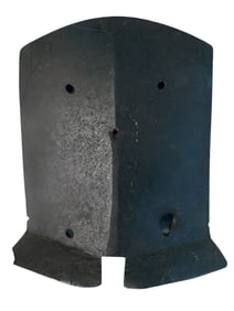 A RENAISSANCE STEEL BREAST PLATE WITH A BULLET HOLE, GERMANY, 16TH C.