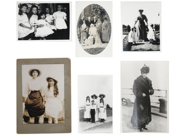 A COLLECTION OF 6 RUSSIAN IMPERIAL FAMILY PHOTOGRAPHS