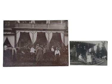 A PAIR OF RUSSIAN PHOTOS DEPICTING FAMILY MEMBERS OF ALEXANDER III