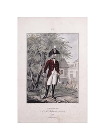 AN IMPERIAL RUSSIAN LIFE GUARD MOUNTED REGIMENT LITHOGRAPH, LEV BELOUSOV (1806-1854), 19TH CENTURY