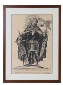 A 1650 DUTCH GOLDEN AGE ENGRAVING OF "ST. BAVO", BY CORNELIS VISSCHER, PIETER SOUTMAN