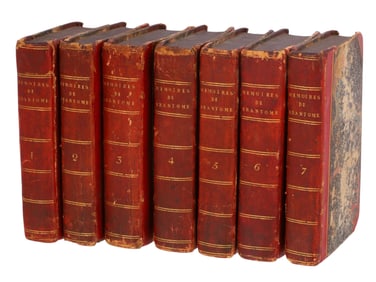 1665-1666 FIRST EDITION MEMOIRES DE PIERRE DE BOURDEILLES DE BRANTOME, STAFFORD NORTHCOTE PROVENANCE