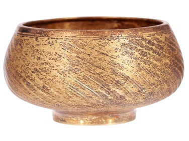 A RUSSIAN GILT-SILVER SALT CELLAR, 19TH CENTURY