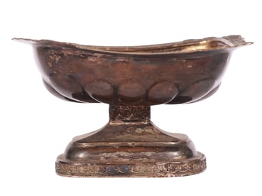 A RUSSIAN SILVER SALT CELLAR, 1886