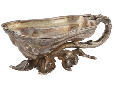 A RUSSIAN SILVER JUDAICA CONDIMENT BOWL OR A BESAMIM BOWL, 1866