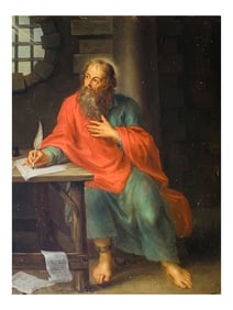 AN OIL ON BOARD PAINTING OF SAINT PAUL BY GERARD SEGHERS (ATTR), FLEMISH, 1591 - 1651