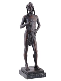 AN AUSTRIAN JUGENDSTIL BRONZE FIGURE BY FERDINAND LUGERTH