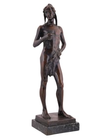 A FERDINANDO VIGATO (ITALIAN, ACTIVE CIRCA 1900), PARIS – YOUNG WARRIOR