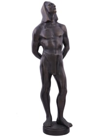 A BRONZE FIUGRE BY TIBOR BESZEDES (HUNGARIAN, 1874–1952), CA. 1920