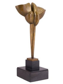 A LAWRENCE FANE (AMERICAN, 1933–2008), ABSTRACT BRONZE SCULPTURE