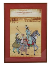 A DANS LE GOUT MOGHUL GOUACHE ON PAPER