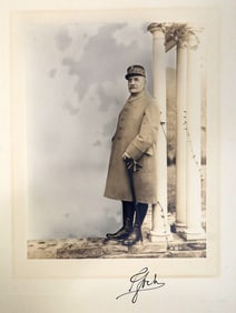 A SIGNED PHOTOGRAPH OF FRENCH WWI MARSHALL FOCH, 1921