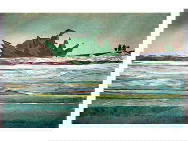 A JEHANGIR SABAVALA, INDIAN, OIL ON CANVAS PAINTING, ATTRIBUTED