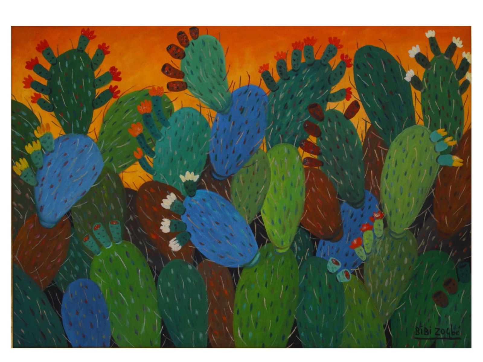 A BIBI ZOGBÉ (LEBANESE-ARGENTINE, 1890–1973) OIL ON CANVAS PAINTING (1 of 4)