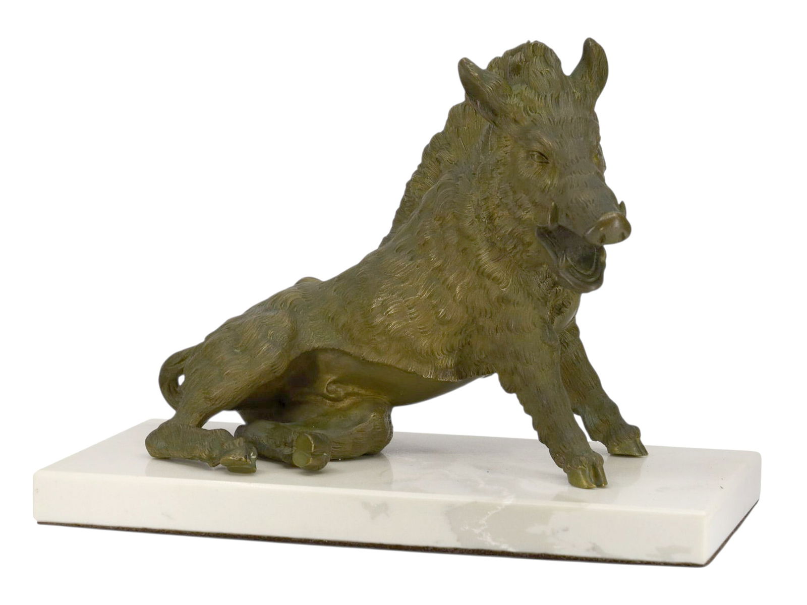 A BRONZE FIGURE OF THE 'CINGHIALE' (WILD BOAR), ITALIAN, 19TH CENTURY (1 of 4)