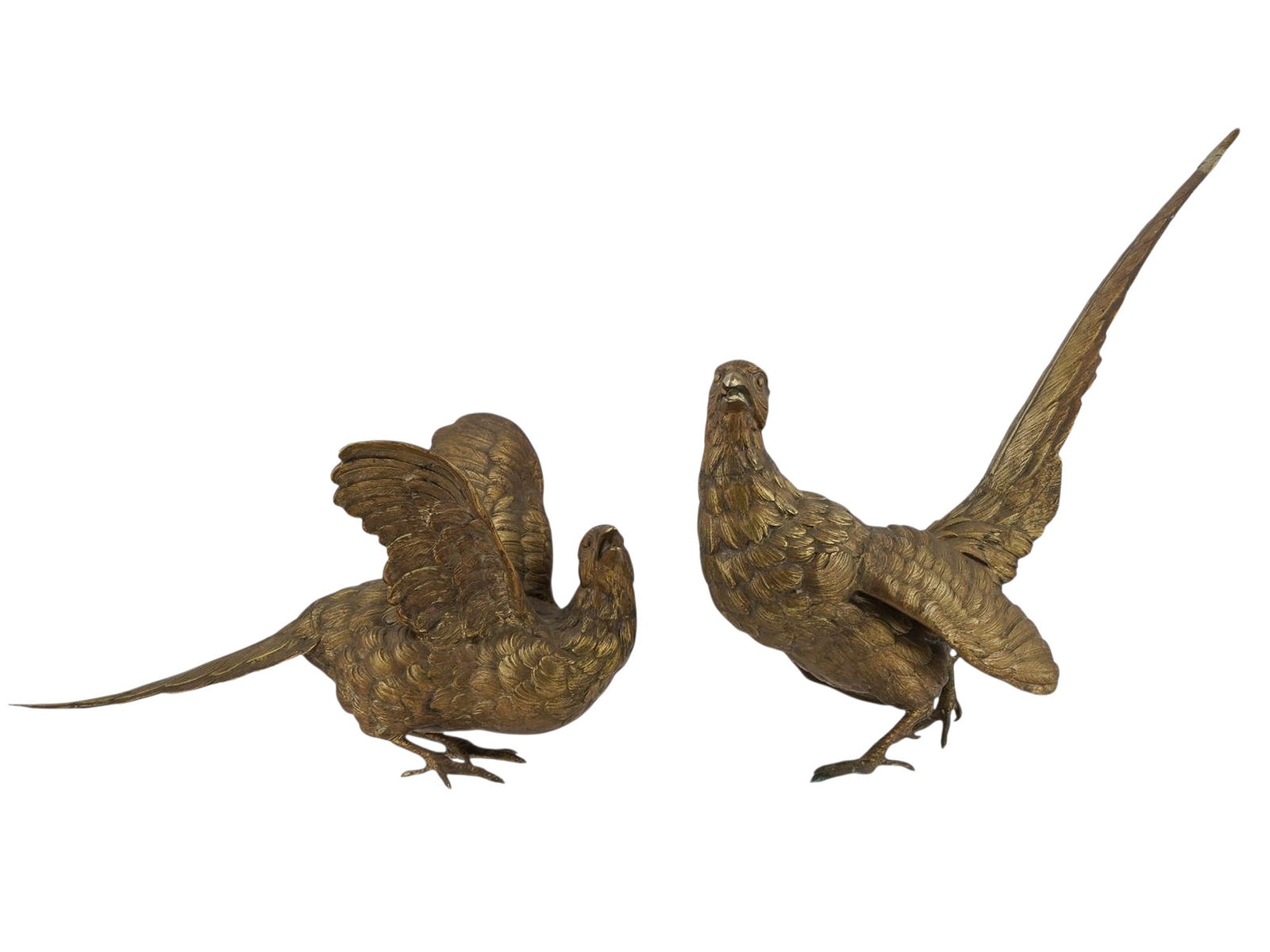 A PAIR OF VIENNA BRONZE FIGURES OF PHEASANTS, CA. 1900 (1 of 5)
