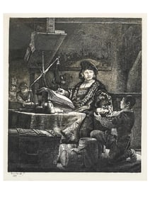 THE GOLDWEIGHER (LE PESEUR D’OR), AFTER REMBRANDT HARMENSZ. VAN RIJN (DUTCH, 1606–1669)