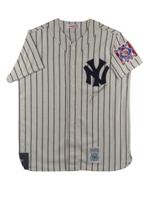 A JOE DIMAGGIO AUTOGRAPHED NEW YORK YANKEES JERSEY, AMERICAN, LATE 20TH CENTURY