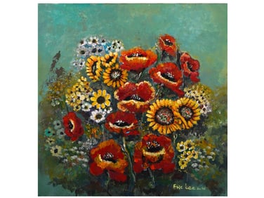 AN OIL ON CANVAS STILL LIFE BY ERIC LEE, 2020