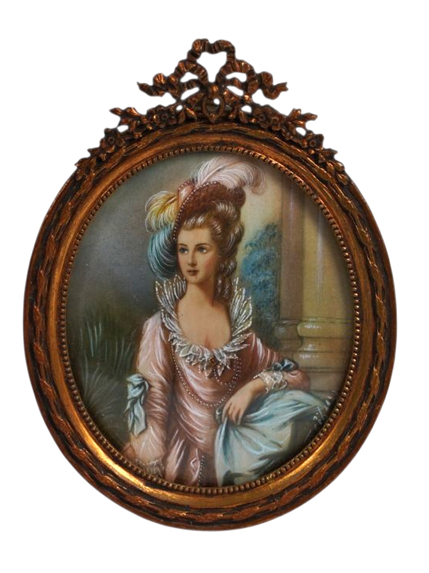 A MINIATURE PORTRAIT OF A ROCOCO LADY, CONTINENTAL SCHOOL, LATE 19TH CENTURY (1 of 2)