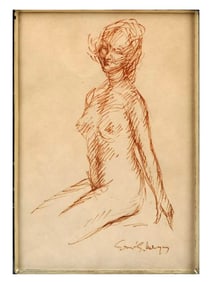 A DRAWING OF A FEMALE NUDE, CONTINENTAL SCHOOL, EARLY 20TH CENTURY