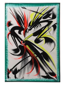 AN ABSTRACT COMPOSITION, SIGNED “BADILA,?? MID-20TH CENTURY