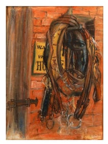 A SOUTHWESTERN PASTEL PAINTING SIGNED 'HOFFER', 1957