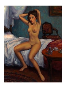 A JEAN SCHNEIDER (FRENCH, 1926-1999) OIL ON CANVAS 'LE MATIN'