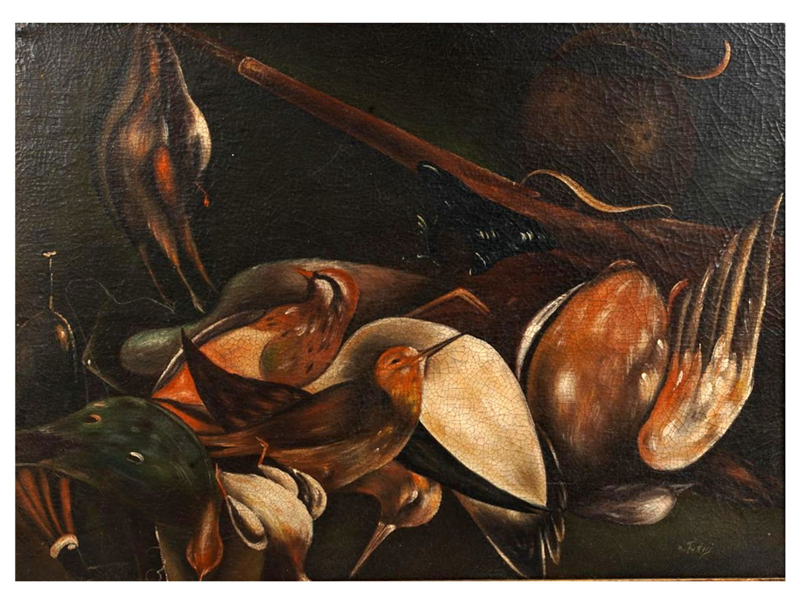 AN OIL ON CANVAS STILL LIFE AFTER GIUSEPPE MARIA CRESPI (1665-1747) (1 of 4)