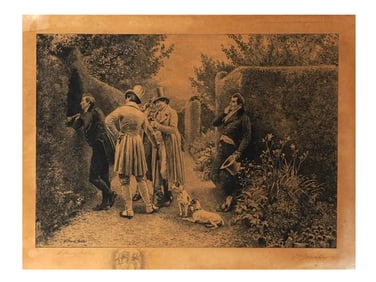 A WALTER DENDY SADLER (1854-1923) SIGNED LITHOGRAPH