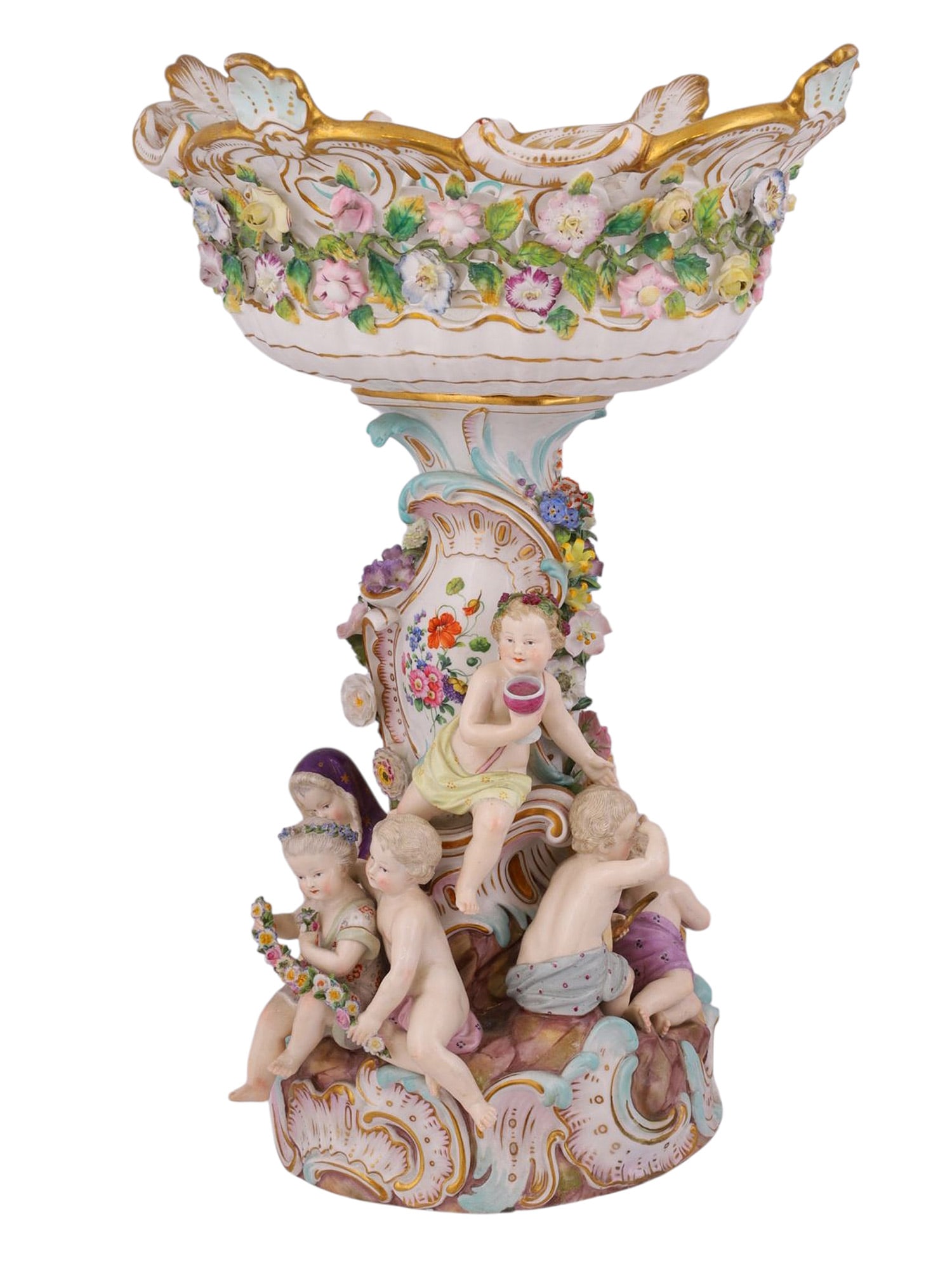 A MEISSEN PORCELAIN FRUIT BOWL, CA. 1910 (1 of 12)