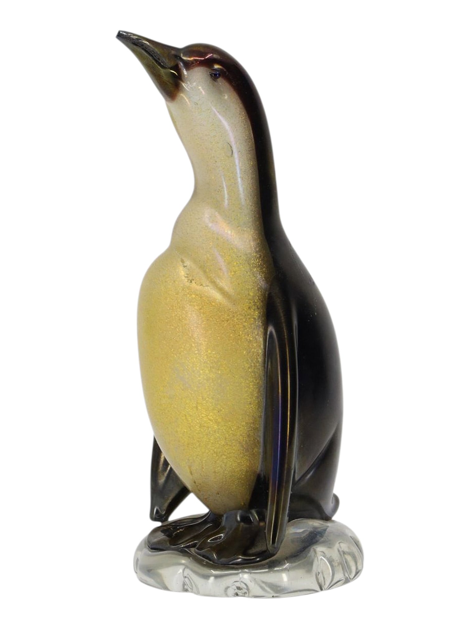 AN ITALIAN ALFREDO BARBINI MURANO GLASS PENGUIN, C. 1960 (1 of 6)