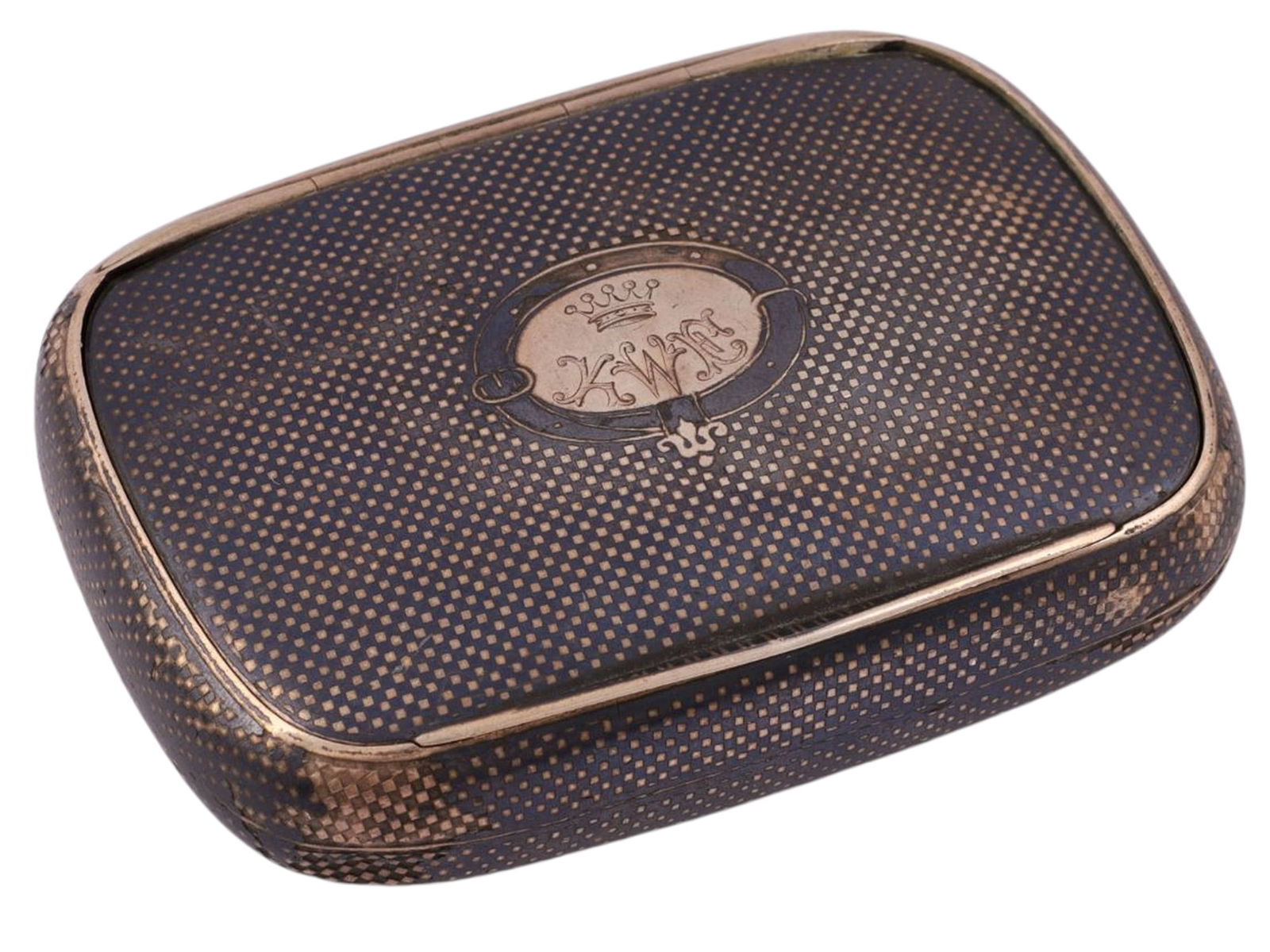 A SILVER AND NIELLO BOX, ENGLAND, SHEFFIELD, LATE 19TH CENTURY, PROBABLY BY MAXFIELD & SONS (1 of 8)