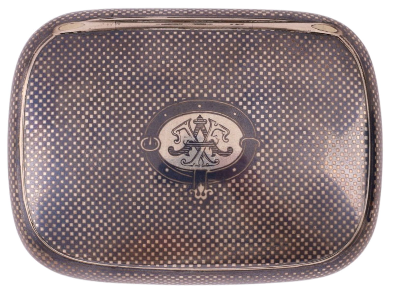 A GILT-SILVER AND NIELLO SNUFF BOX, THIRD QUARTER 19TH CENTURY (1 of 8)