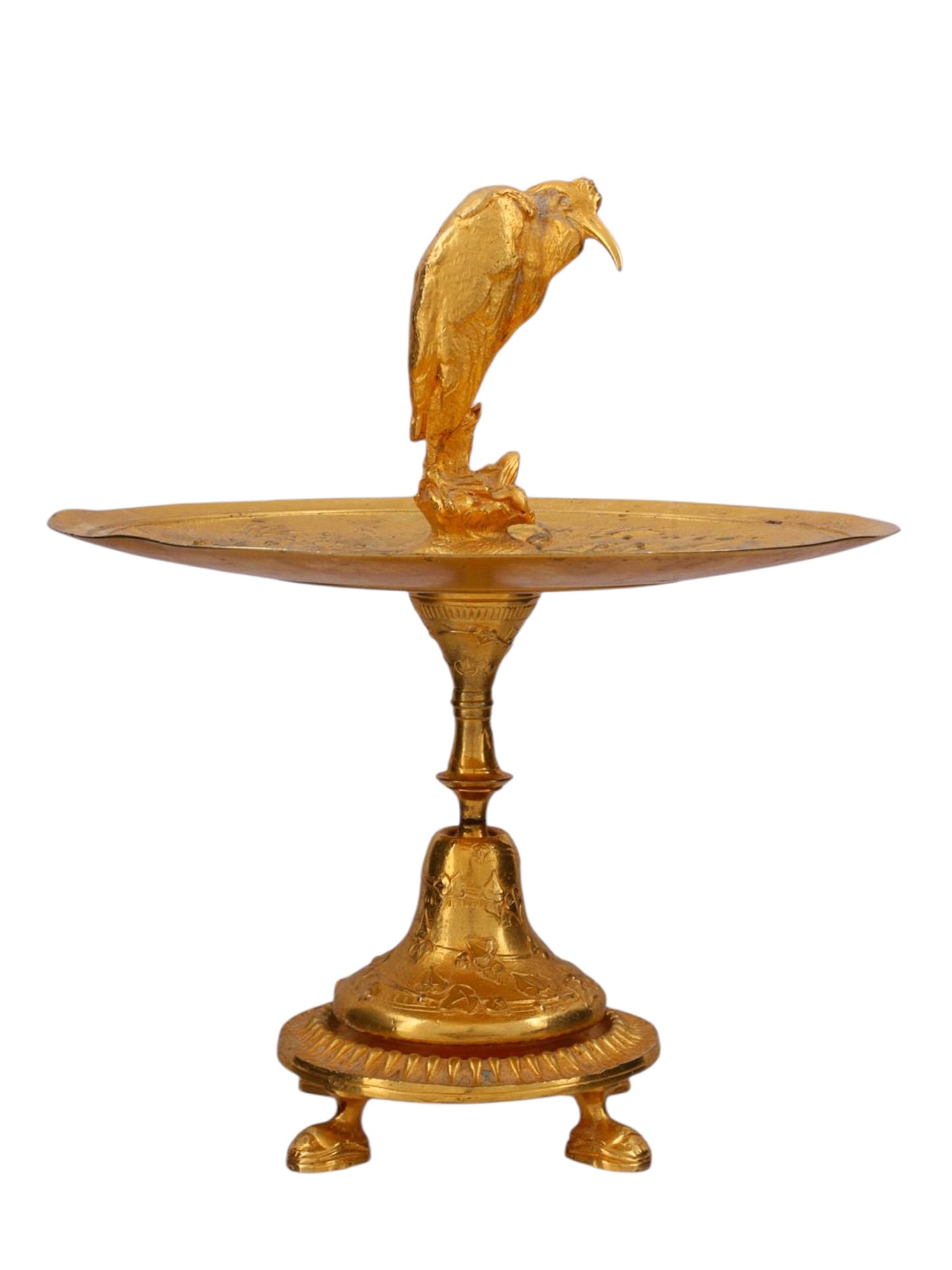 A FRENCH GILT BRONZE CANDY BOWL OR CENTERPIECE, 19TH C. (1 of 5)