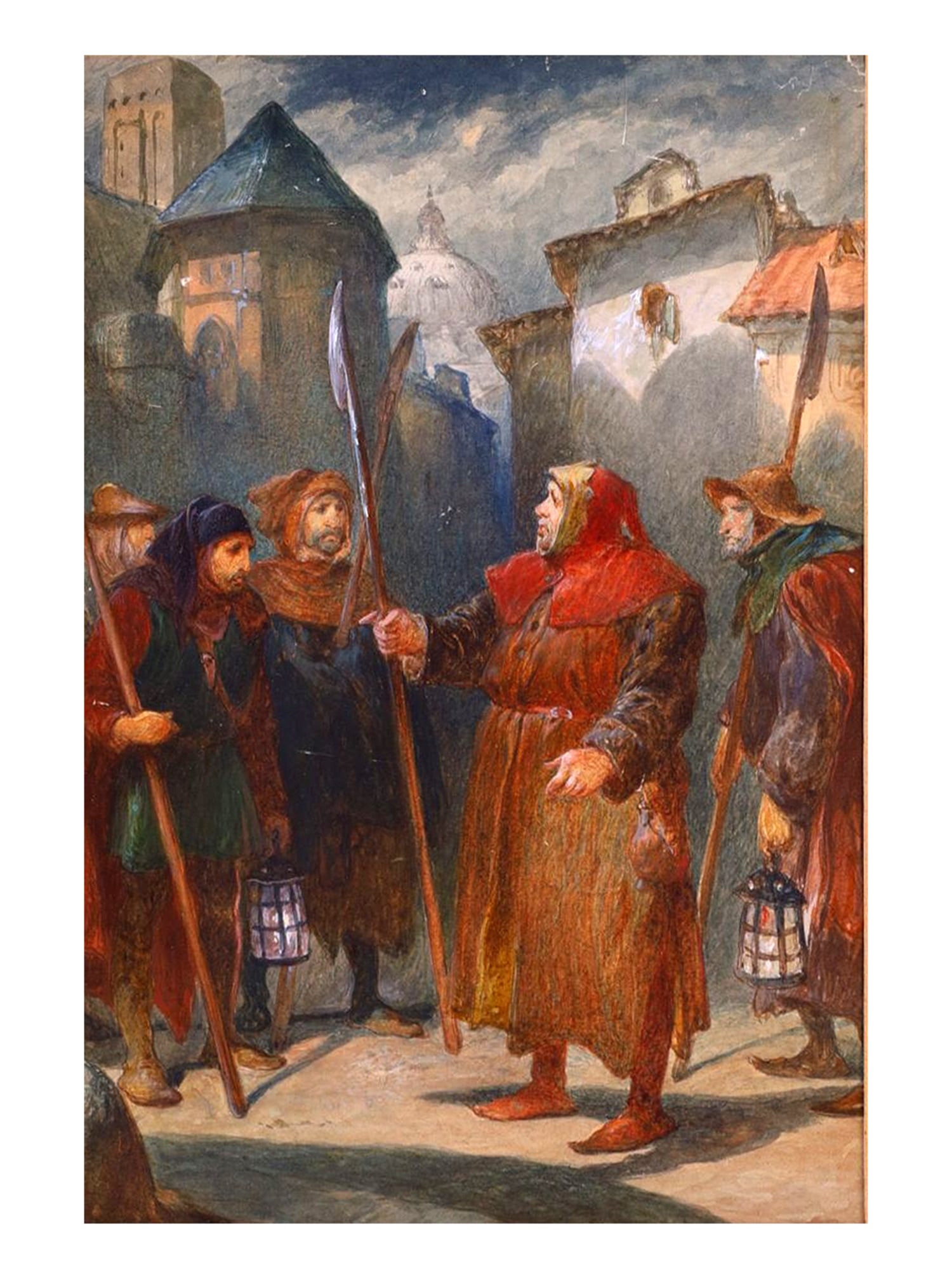 A CHARLES CATTERMOLE (1832-1900) ORIGINAL WATERCOLOR FOR SHAKESPEARE 1880 ILLUSTRATED EDITION (1 of 5)