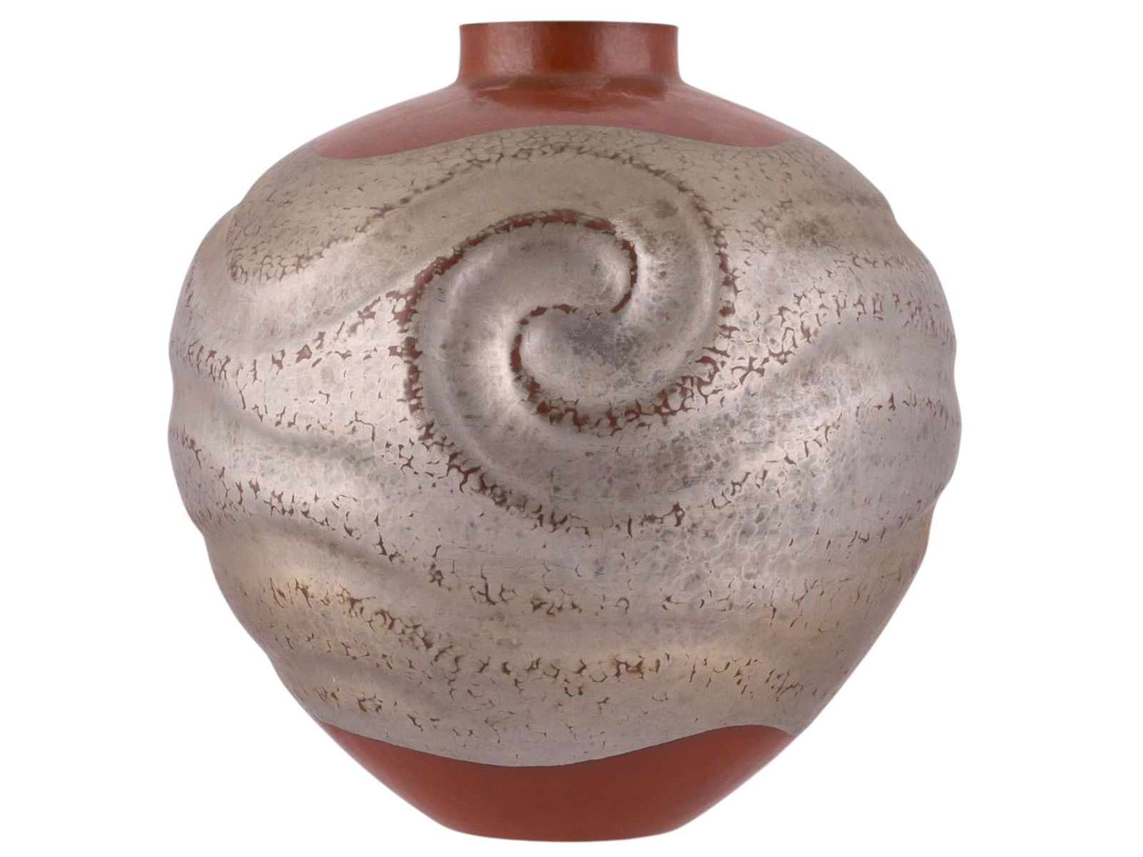 A JAPANESE STONEWARE VASE WITH TEXTURED GLAZE, JAPAN, 20TH CENTURY (1 of 4)