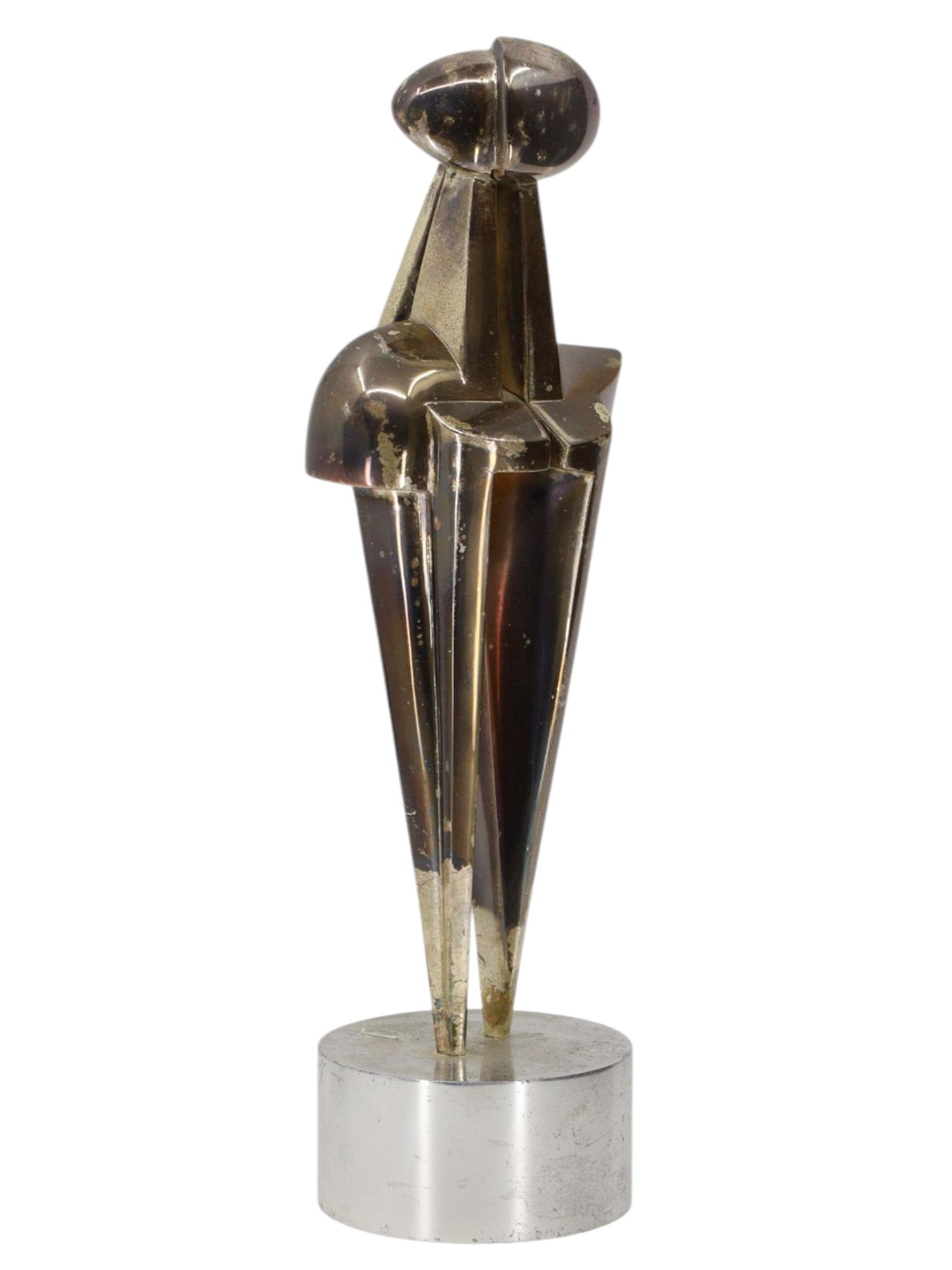 A MODERNIST ROBOT SCULPTURE BY GIORGIO AMELIO ROCCAMONTE (ITALIAN, 1927-1980) (1 of 6)