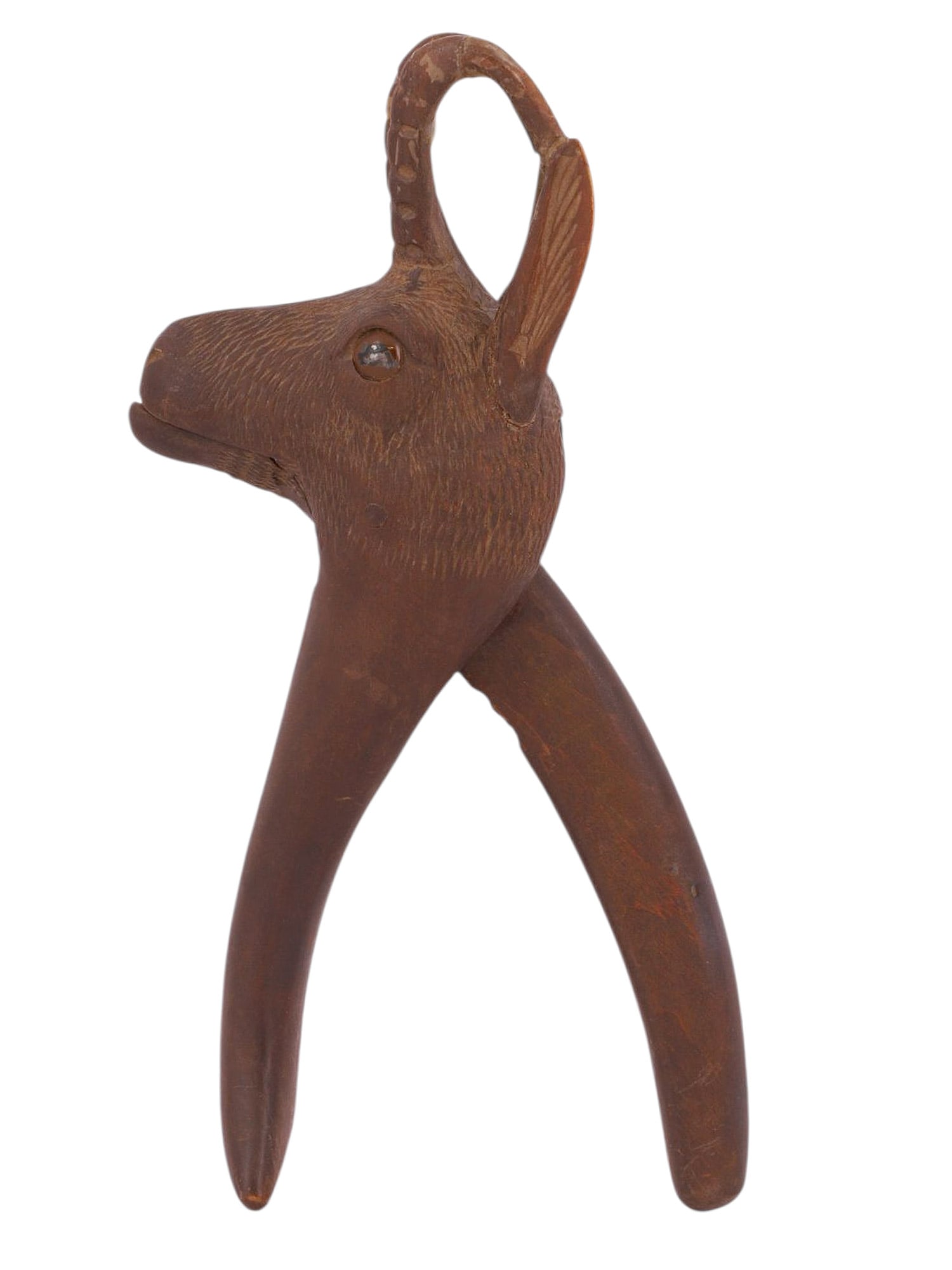 A 19TH-CENTURY CARVED WOOD NUTCRACKER, EUROPEAN, PROBABLY GERMAN OR ALPINE, 19TH CENTURY (1 of 6)