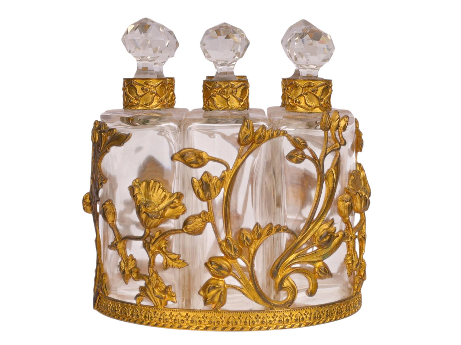 A FRENCH ORMOLU-MOUNTED GLASS PERFUME CASKET, LATE 19TH CENTURY (1 of 5)