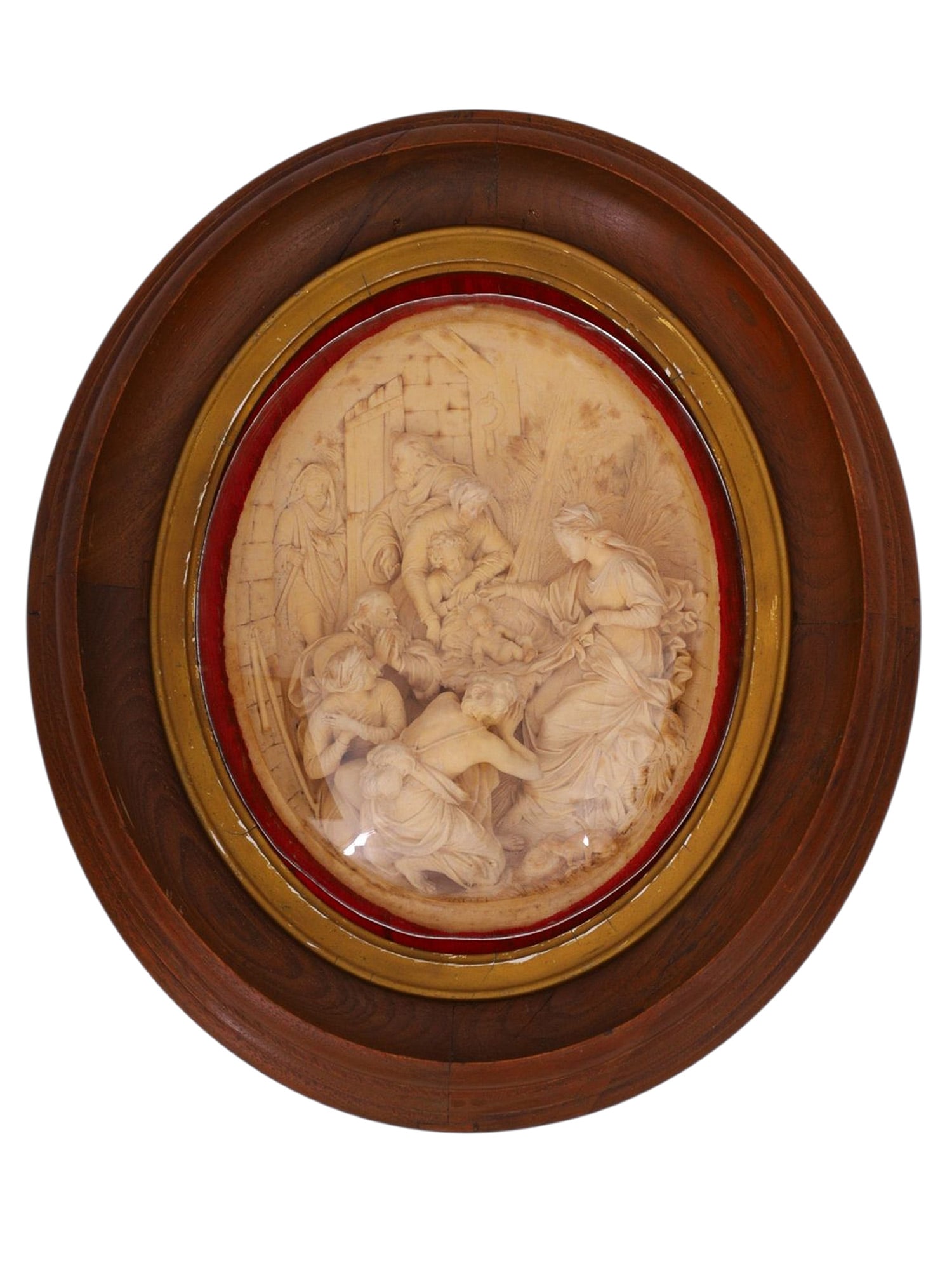 A NATIVITY SCENE RELIEF PLAQUE, SIGNED "MATTEI", ITALY, 19TH CENTURY (1 of 4)