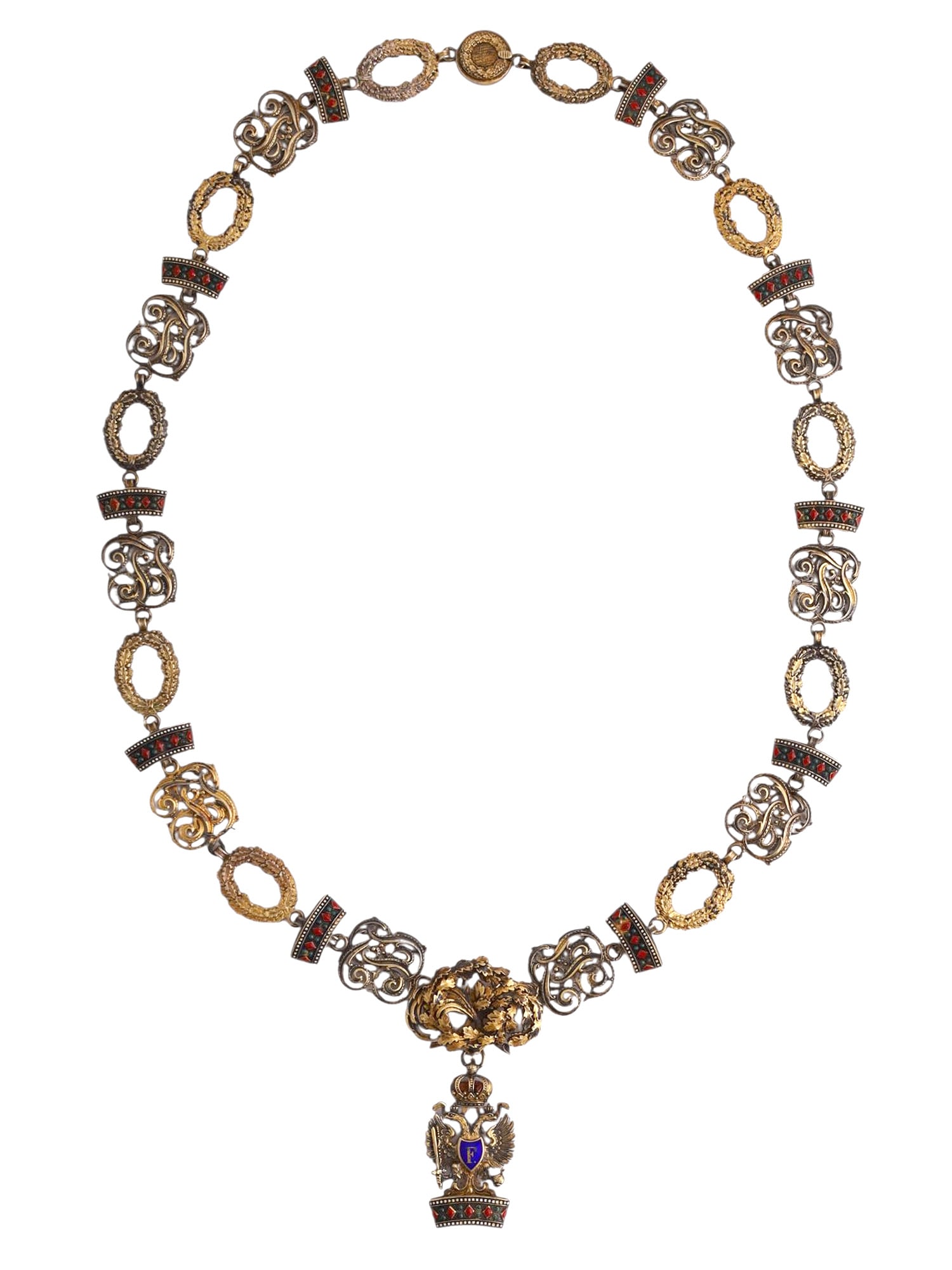 AN IMPERIAL AUSTRIAN ORDER OF THE IRON CROWN WITH COLLAR CHAIN, LATE 19TH–EARLY 20TH CENTURY (1 of 6)