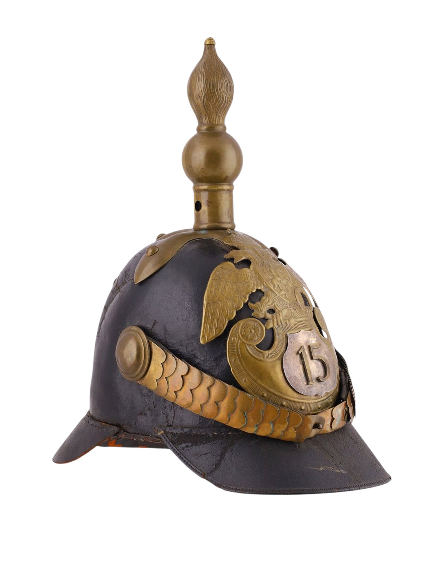 A RARE RUSSIAN M1844 15TH IMPERIAL INFANTRY REGIMENT TROOPER HELMET (1 of 6)