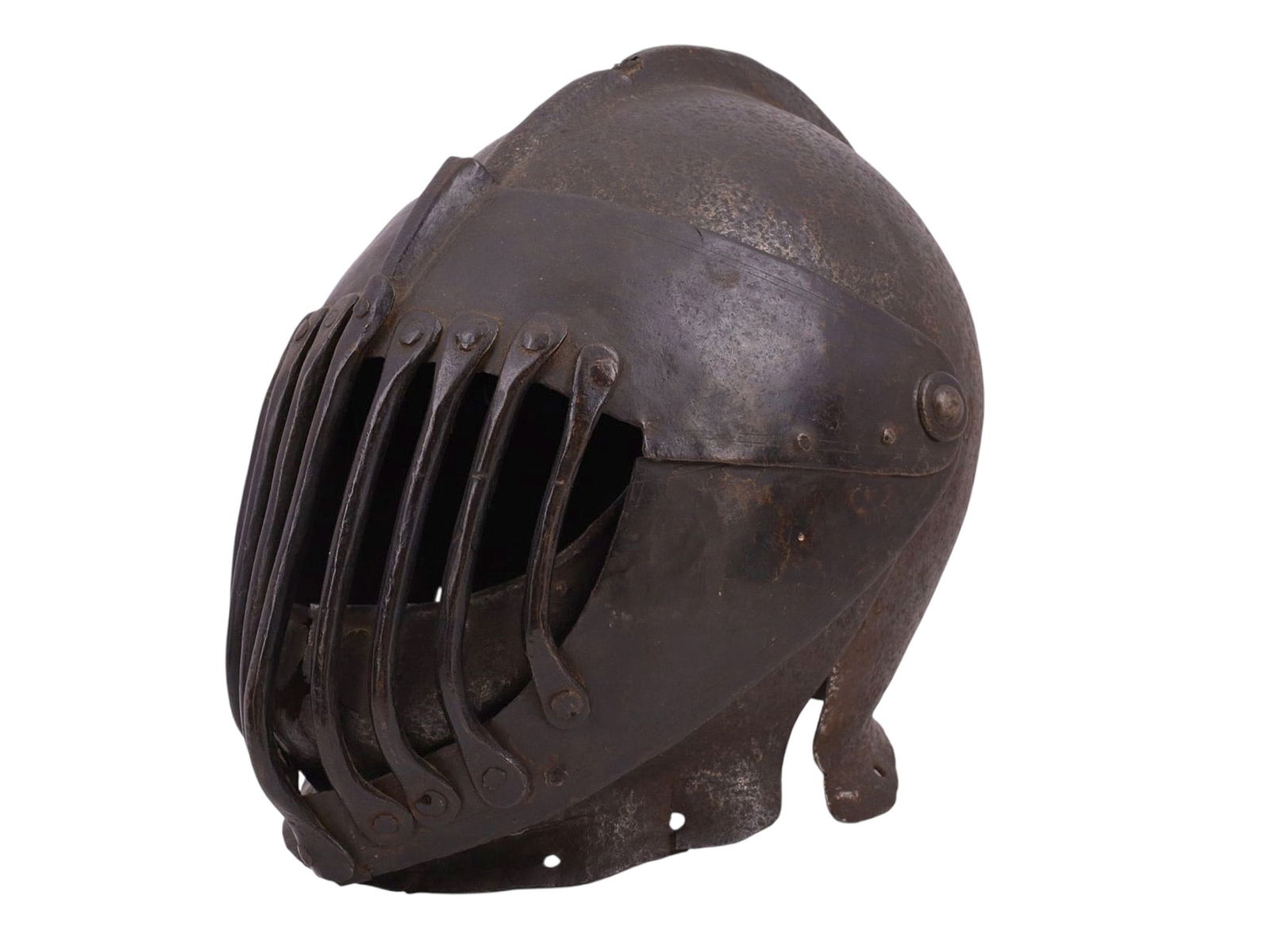 AN ITALIAN GIOCO DEL PONTE CLOSED HELMET, PISA, 17TH CENTURY (1 of 5)