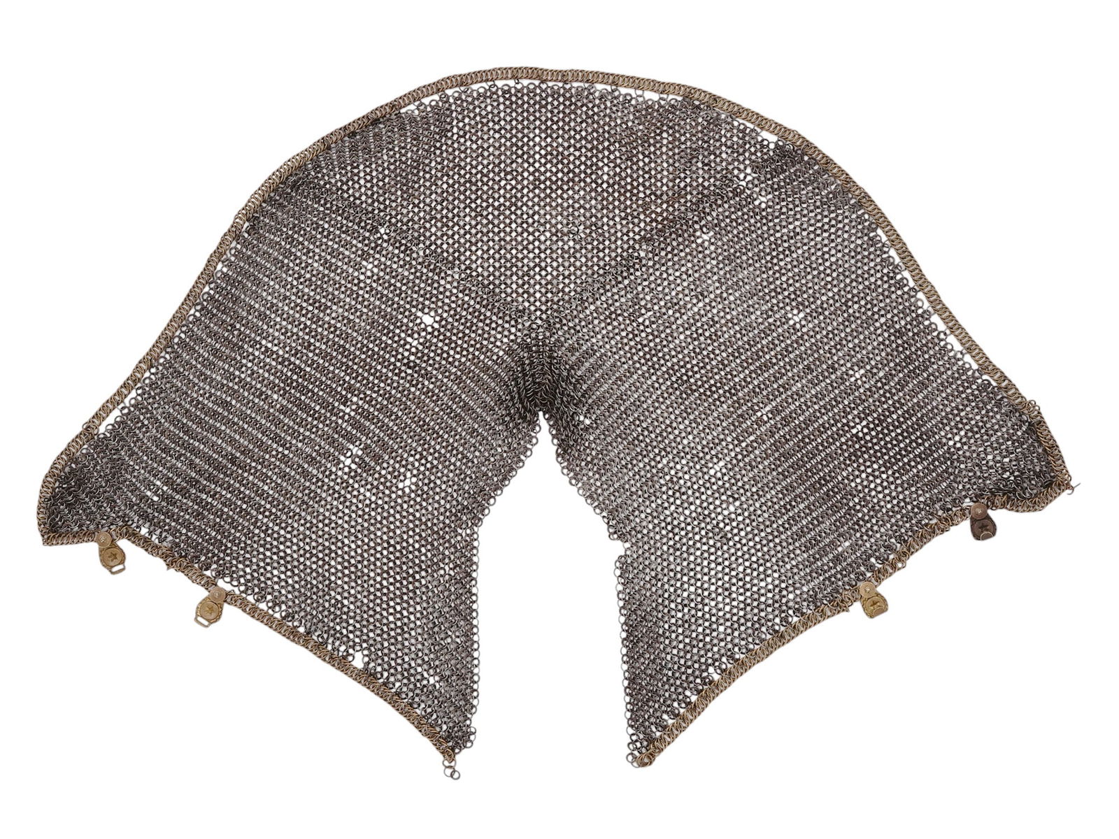 A CHAINMAIL NECKGUARD, RENAISSANCE GERMANY 16TH CEN. (1 of 6)