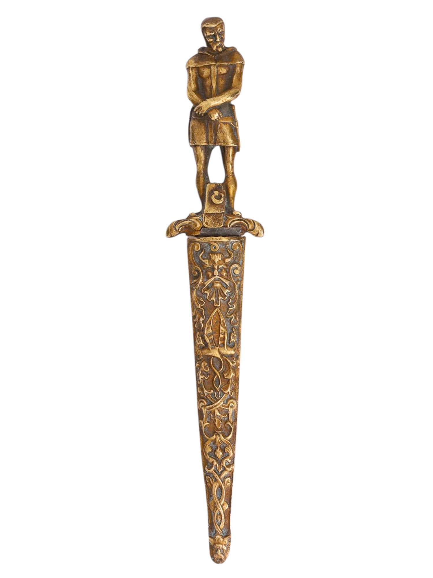 A EUROPEAN ROMANTIC DAGGER WITH SCULPTURAL HILT, 19TH CENTURY (1 of 6)