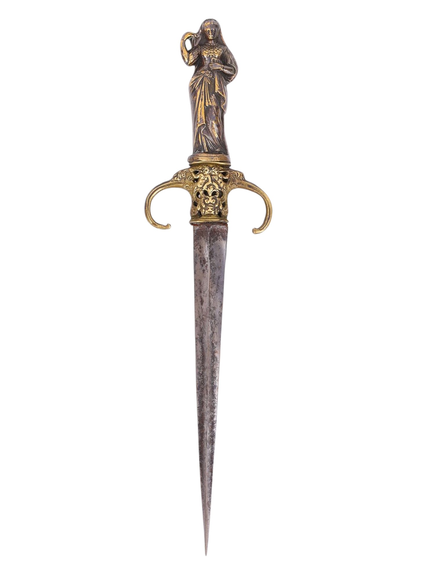 A EUROPEAN ROMANTIC DAGGER WITH SCULPTURAL HILT, 19TH CENTURY (1 of 7)