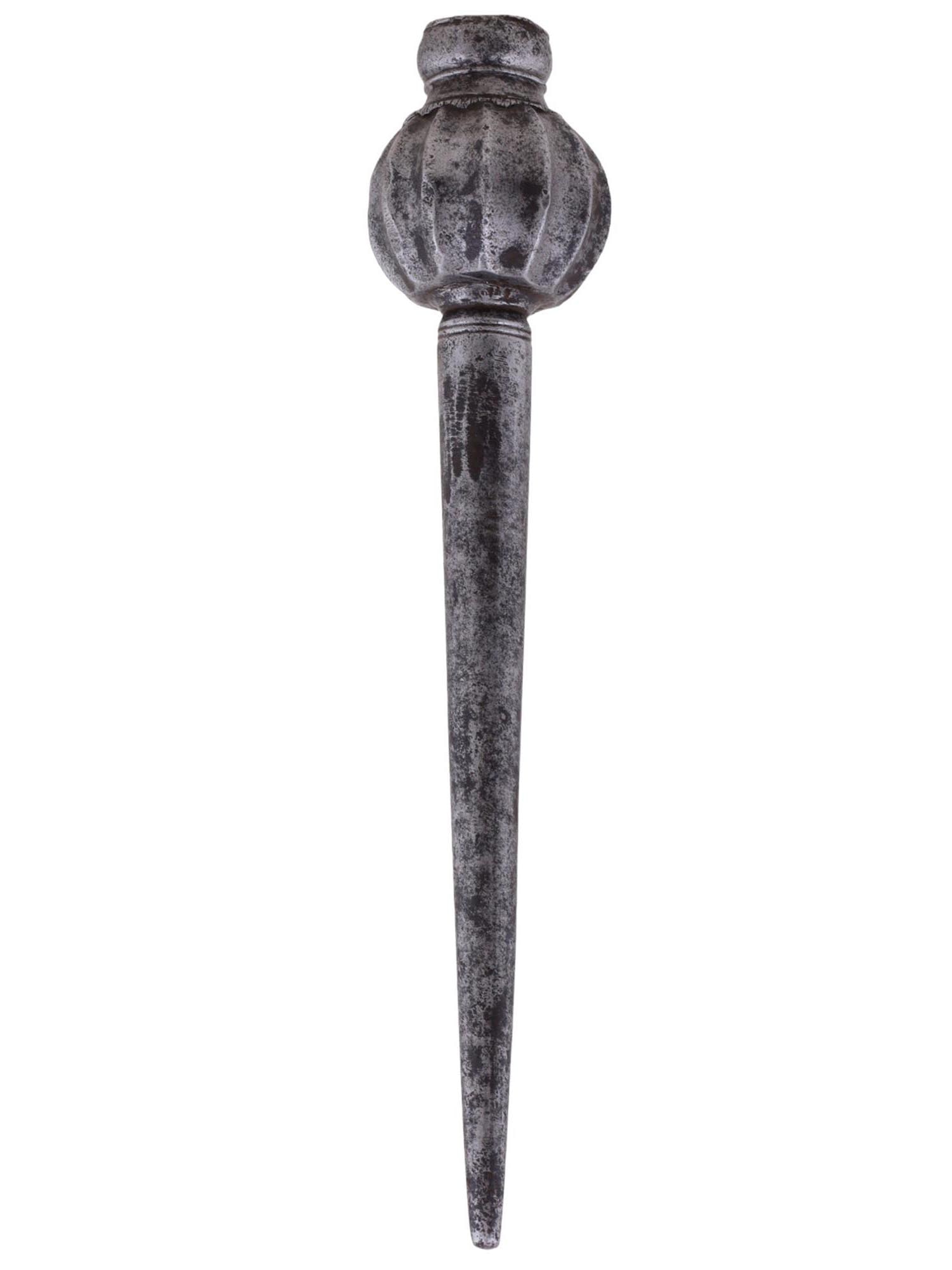 A WROUGHT ITALIAN IRON SPEARBUTT OR LANCE, 15TH/16TH CENTURY (1 of 3)